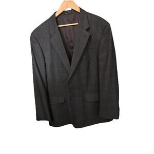 Club Room By Charter Club Men's 46R Gray/Black Wool Cashmere Blend Blazer Macy's